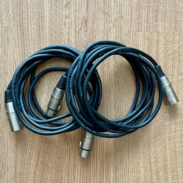 2 Cables XLR Macho/Hembra 3m