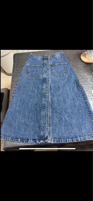 Falda vaquera larga Benetton