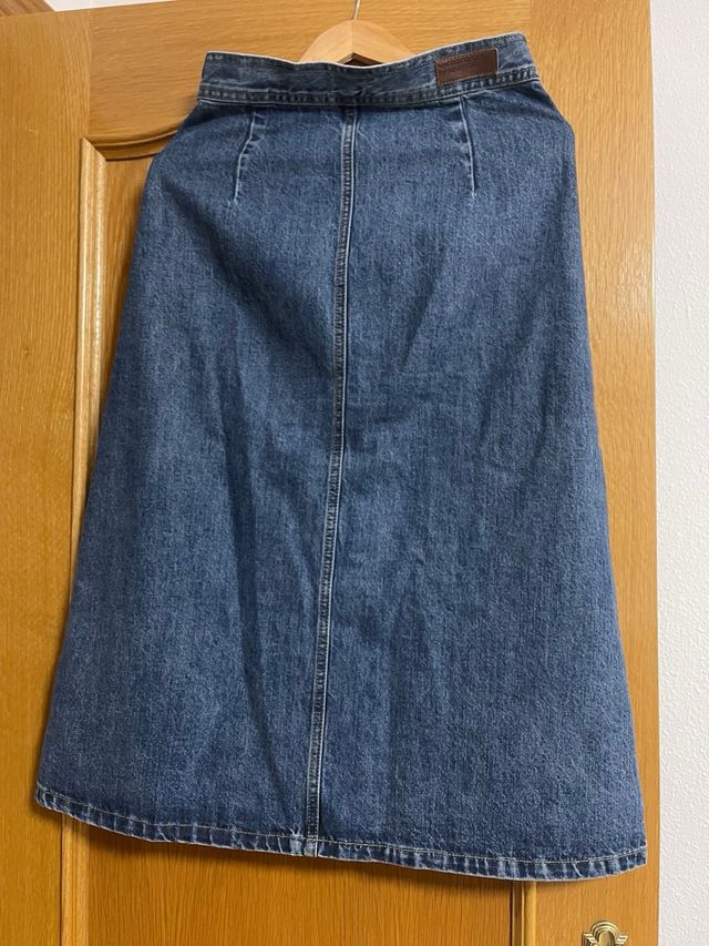 Falda vaquera larga Benetton