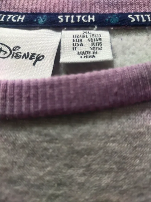 Jersey Stitch Disney Talla 46/48 Como Nuevo