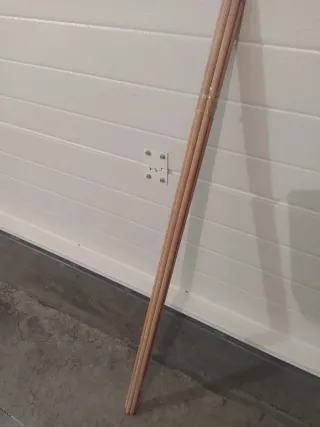 Varillas estriadas de madera