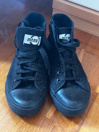 Botines MTNG Negro Tela