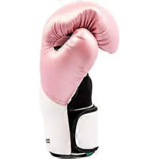 Guantes Everlast Elite Rosa y Blanco. 12oz