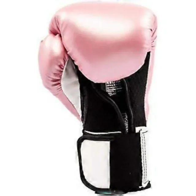 Guantes Everlast Elite Rosa y Blanco. 12oz
