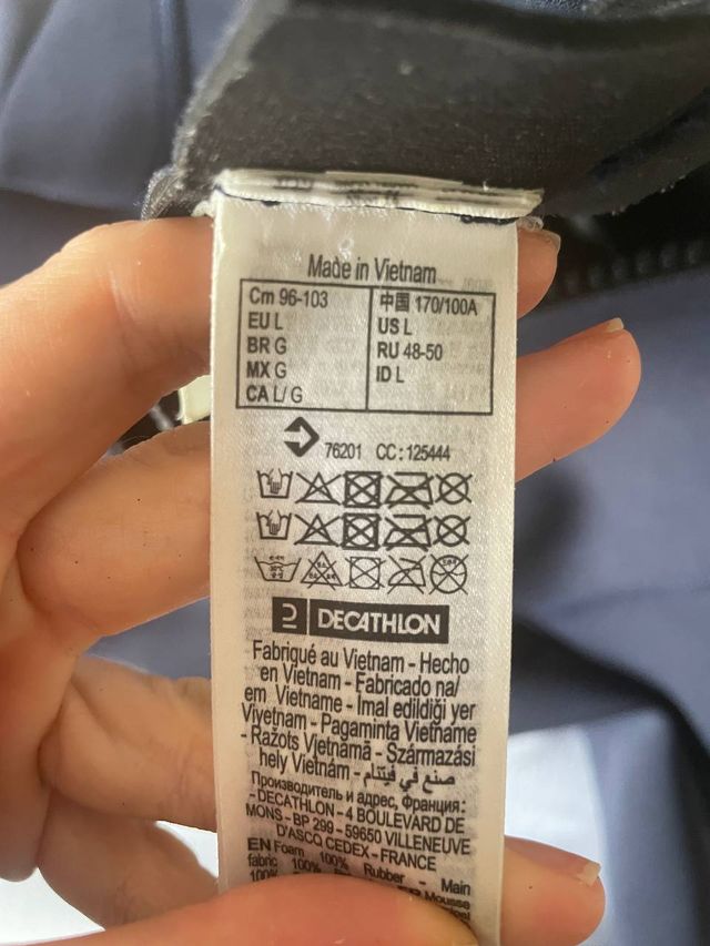 Neopreno mujer talla L