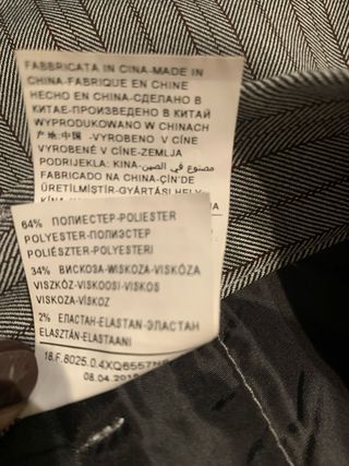 Pantaloni con pence Sisley, taglia 42,l