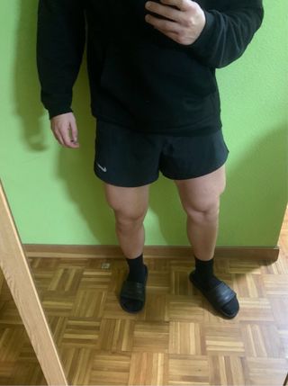 Pantalón corto running Nike DRI-FIT negro