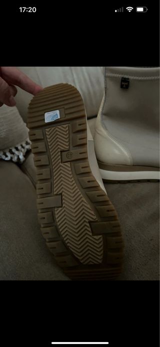 Botines Latiuche Beige y Blanco