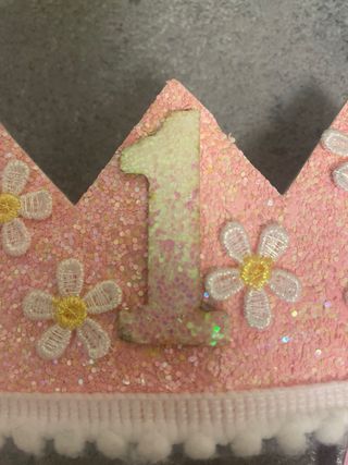 Corona primo compleanno bimba