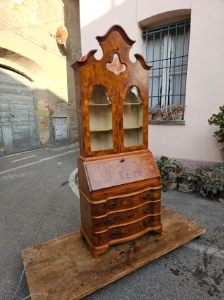 Trumeau ribalta credenza vintage restaurata