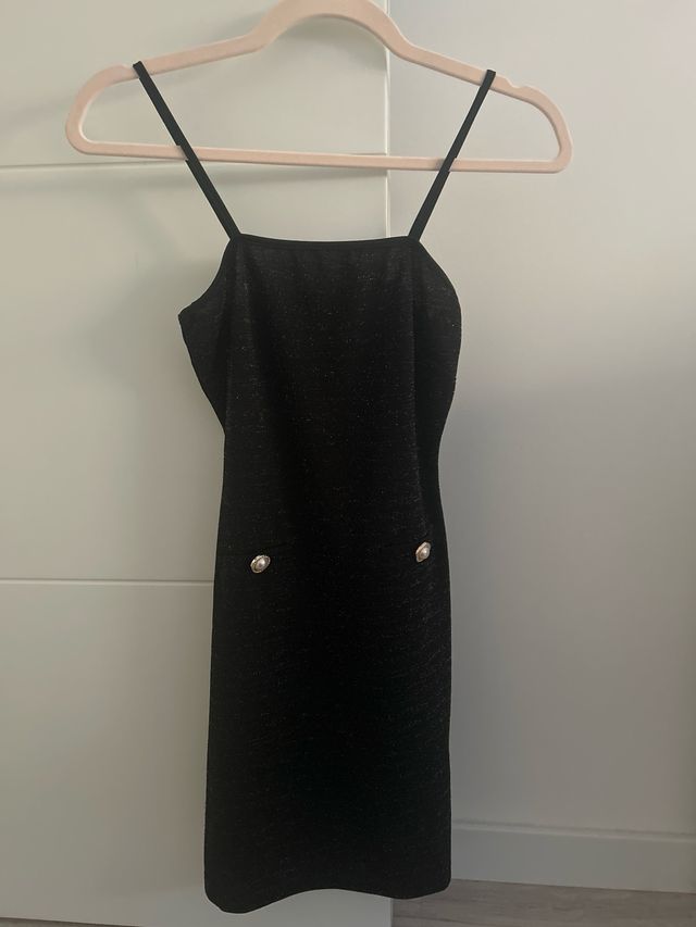 Vestido negro fiesta con chaqueta