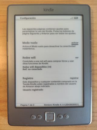 Amazon e-Book Kindle 4ª gen. buen estado + Regalo