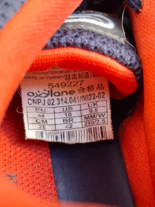 Deportivas Kalenji Running Azul y Rojo Talla E. 44