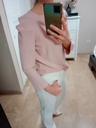 Jersey Zara Woman Talla S Rosa palo