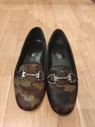 Bailarinas verde camuflaje