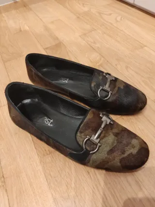 Bailarinas verde camuflaje