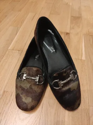 Bailarinas verde camuflaje