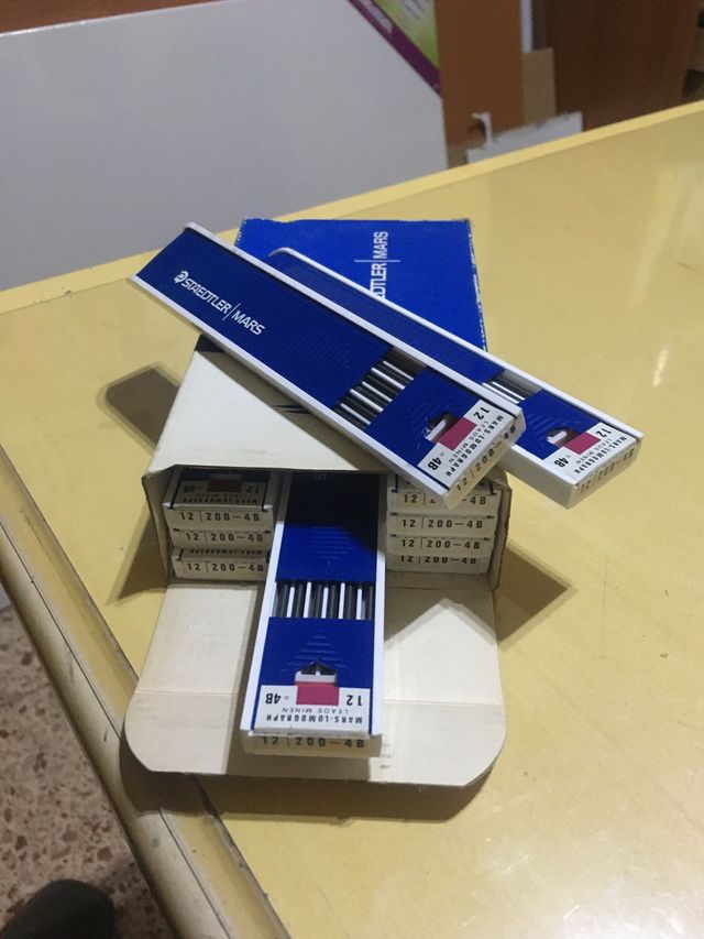 Estuche 12 Minas Staedtler Mars 2mm 4B