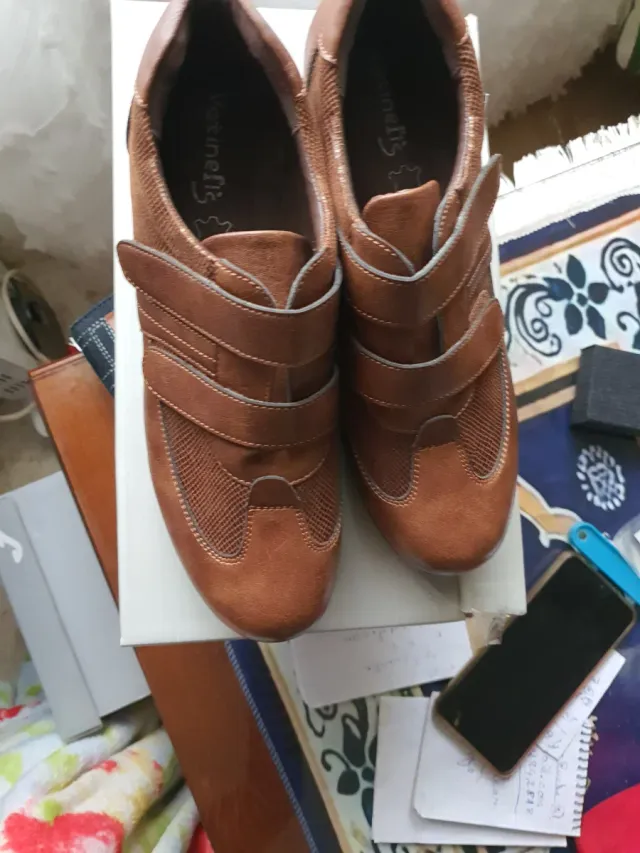 Botín piel marrón talla 39