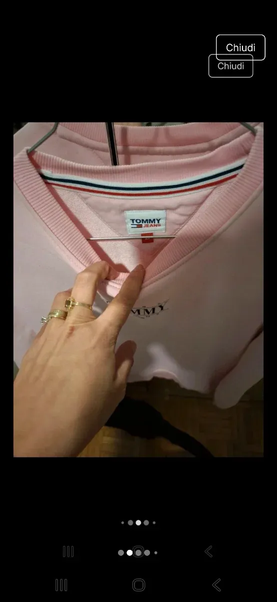 Felpa Tommy Hilfiger Rosa Taglia XS