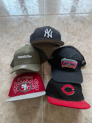 Lote de 5 gorras
