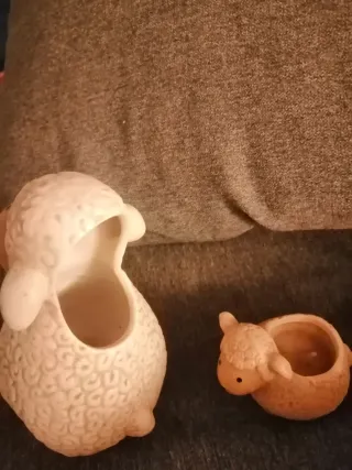 Set ceramica pecora e agnellino vintage