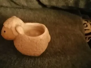 Set ceramica pecora e agnellino vintage