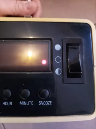 Lampada orologio e sveglia Targetti vintage