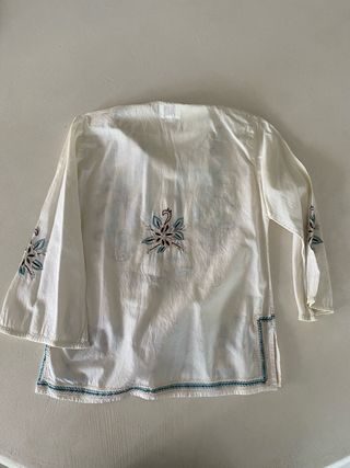 Blusa Flamenco Bordada Multicolor