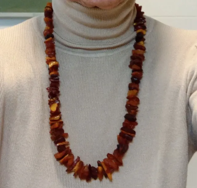 Collar ámbar auténtico ligero