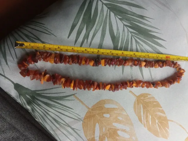 Collar ámbar auténtico ligero