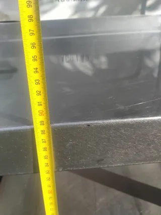 Mesa de acero inoxidable cocina industrial bar