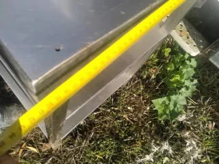 Mesa de acero inoxidable cocina industrial bar