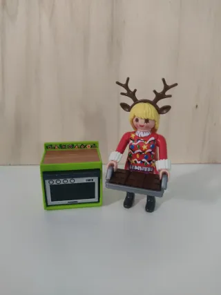Playmobil personaje navideño con horno