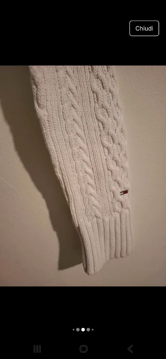 Maglione Tommy Hilfiger Bianco Taglia XS