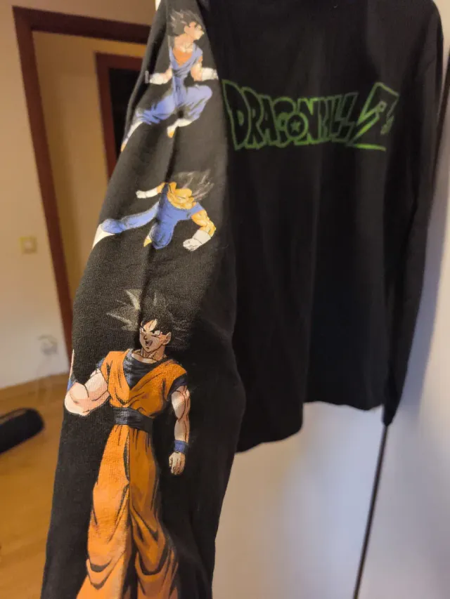 Camiseta Dragon Ball Z Negra Manga Larga