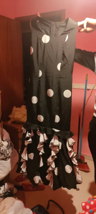 Traje de flamenca lunares