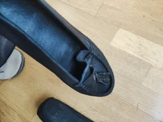 Actuales mocasines Náuticos Clarks Negros Talla 37