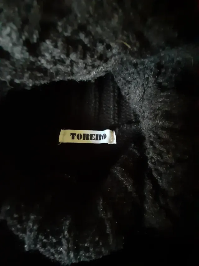 Jersey Torero Negro Mujer Talla P Cuello alto