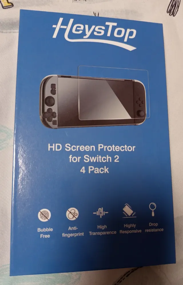 Protectores Pantalla HeysTop para Switch 2 (4uds)
