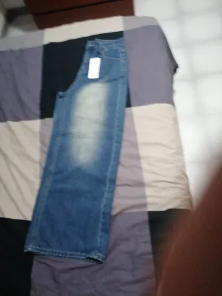 Pantalón campana azul