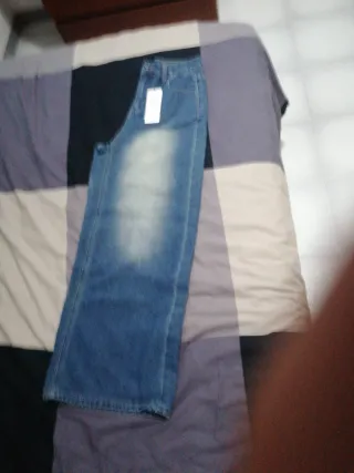 Pantalón campana azul