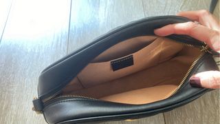 Borsa GG marmont imbottita nera a tracolla