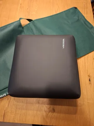 Cuscino in Viscoel Nero nuovo ideale per sedia a rotelle