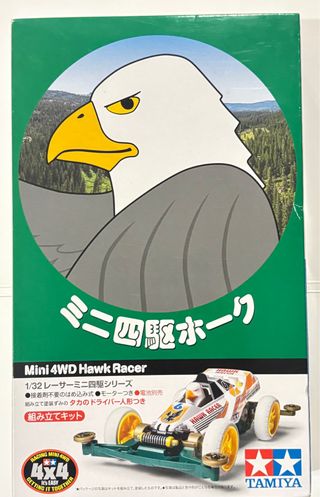 Tamiya Mini 4WD Hawk Racer Kit montaggio 1/32