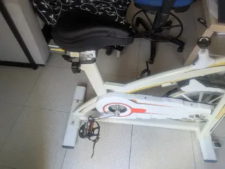 Bicicleta Estática Blanca