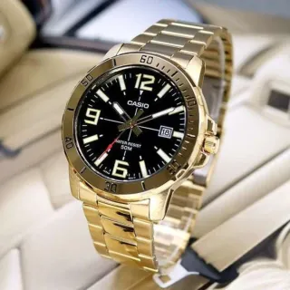 Reloj Casio MTP-VD01G-1A Dorado Negro