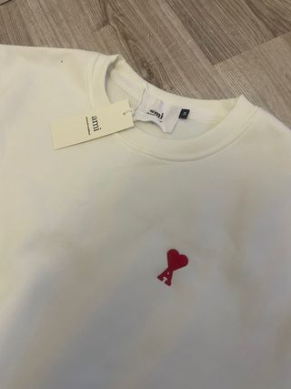 Sudadera Ami Paris Blanca Talla M