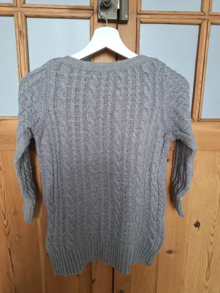 Jersey Zara gris ochos