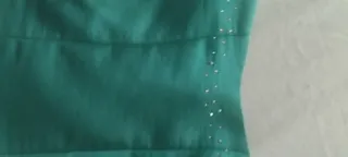 Vestido de fiesta verde azulado